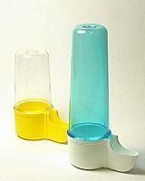 Sta Blue Plastic Tube Bird Waterer 3 oz Bird Supplies