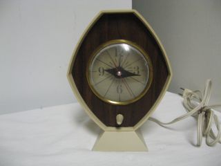 Vintage Retro Brown Bigalow Light Alarm Clock Remembrance Works Patent 