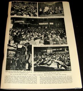 Bill Haley His Wild Fans 1957 RARE London England Concert Pictorial 