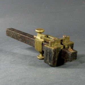 RARE Antique A H Blaisdell Brass Hardwood Marking Gauge Patented 1868 