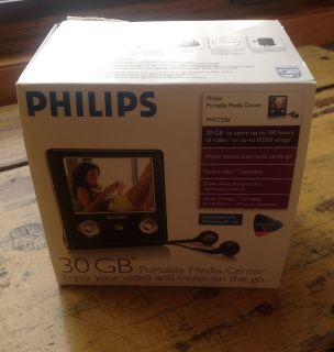 Unused Philips Portable Media Center 30 GB Video TV Shows  Player 