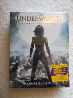 Underworld The Legacy Collection 4 Blu Ray Discs All 4 Films SEALED 