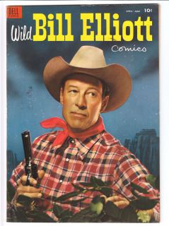 Wild Bill Elliott 13 Dell Western Comic 1954 FN