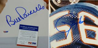 Bill Parcells Lawrence Taylor Dual Signed Autographed New York Giants 