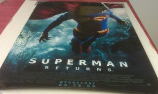 Superman Returns Movie Poster 2 Sided Original Final 27x40