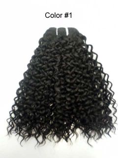 Human Hair Bohemian Curl Weaving Extensions 12 Curly