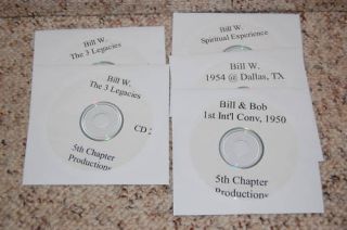 Alcoholics Anonymous 7 CDs of Bill w and Dr Bob Great Price $1 00 per 