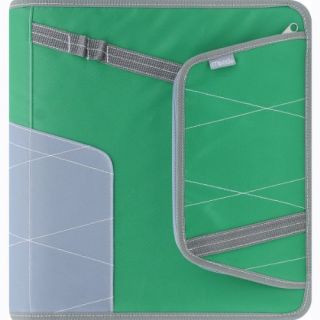 Features of Mead Zipper Binder with Pocket, 2 Inches, Green (72849)