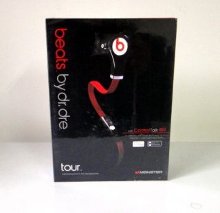 Red Black Monster Beats By Dr Dre Tour Headset Earbuds iPhone4 