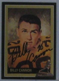 1992 Billy Cannon Signed Auto LSU Heisman Card