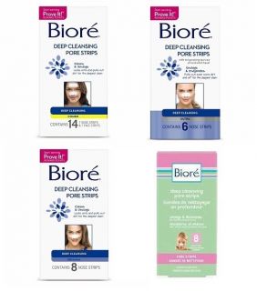 Biore Deep Cleansing Pore Strips 8 Nose Strips Brand New