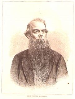 Original Antique Engraved Portrait Foster Blodgett 1869