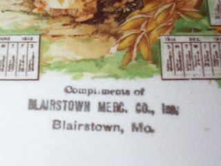 1912 Blairstown Missouri Indian Plate Advertising