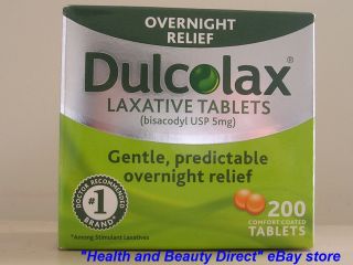 Dulcolax Overnight Relief Laxative 200 Tablets