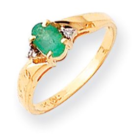   Gold .02ct Diamond January   December Birthstone Ring Pick Your Size