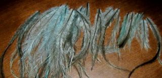 Feathers Hair Extension Emu Aqua Blue Cruelty Free Lure
