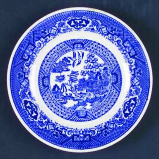  royal usa pattern blue willow piece bread plate size 6 3 8