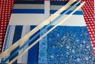 Blueberry Crisp Designer Series Paper DSP Ribbon Card Kit  Stampin Up 