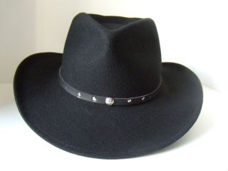 NEW ARRIVAL BLACK CREEK OUTBACK WESTERN STYLE HAT COLOR BLACK 7 5 8 