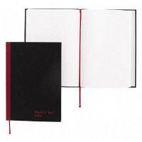 Black N Red Recycled Ruled Casebound Notebooks