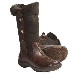 Blondo Womens B1460 Mountain Waterproof Leather Shearling Winter Boots 
