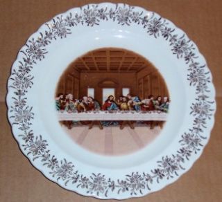 1982 First Edition Lords Supper 23K Porcelain Plate