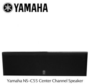New Yamaha NS C55 Center Channel Speaker Wooden Cabinet Cloth Grille 