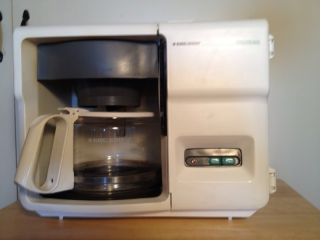 Black and Decker Space Maker Coffee Maker Model ODC 325 White 12 cup