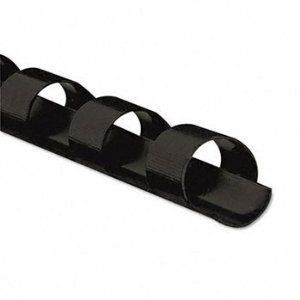   Black Plastic Binder Combs Spines 19 Ring Rolled 125 Sheet