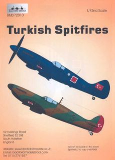 blackbird decals 1 72 turkish spitfire fighters picture