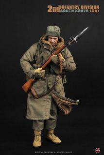 Hot 1/6 Soldier Story 2nd Inf Div S Korea 1951: M1 Garand RIFLE REAL 