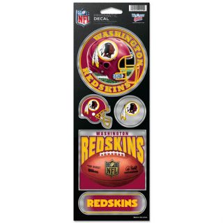 Washington Redskins Set of 5 Die Cut Prismatic Decals Stickers *Free 