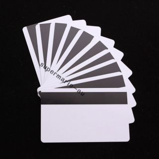  Blank CR80 ID ISO PVC Credit Card Loco 1 3 Magnetic Stripe PVC Card 