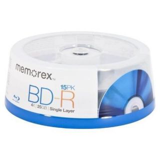 New 15 Blank Memorex BD R Blu Ray 25 GB Discs Disks