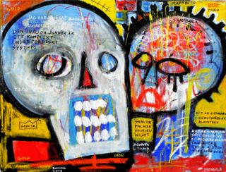 Outsider Skull Folk Art Brut Christian Mengele Deros
