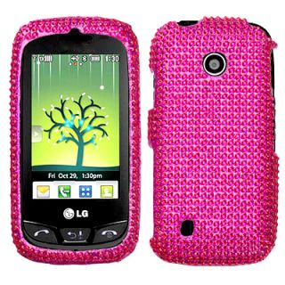 Bling Phone Cover Case 4 LG Cosmos Touch VN270 Hot Pink