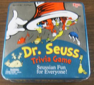 Dr Seuss Trivia Game 2000 University Tin Board Game