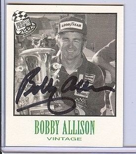  20 Autographed NASCAR Card Bobby Allison