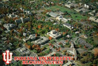   University Aerial of The Central Campus Bloomington in Postcard