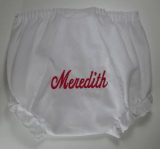 Script Personalized Monogrammed Diaper Cover Bloomer
