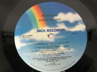 LP Vinyl Record Bobby Womack Womagic MCA 5899 Promo