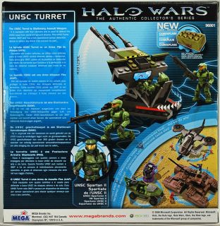 Halo Wars Mega Blocks UNSC Turret Set with Minifigures