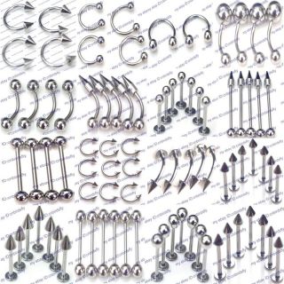 Wholesale body jewelry 16styles piercing barbell 316L stainless steel 