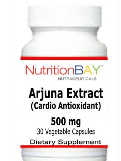 Arjuna Extract, Cardiovascular Support, 500 mg, 30 Veggie Caps