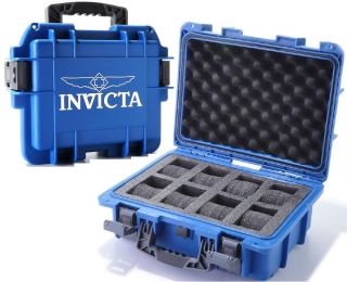 Brand New Invicta 8 Eight Slot Blue Box Collector Divers