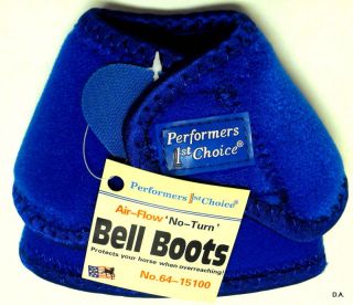   First Choice No Turn Neoprene Blue Bell Boots Large Horse Tack