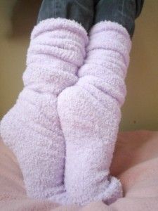 Well Worn Creamy Blueberry Cake Super Soft Fuzzy & Thick Slouch Knee 