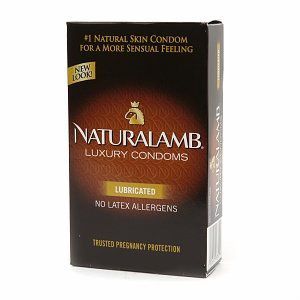 Trojan Naturalamb Latex Free Water Based Lubricated Condoms Natural 