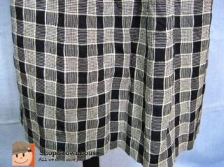   McNaughton Skirt Navy Checked Long 90s Grunge Revival Crinkle #W84