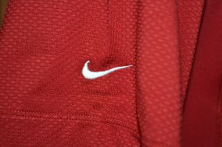 Nike Bolingbrook Golf Club Short Sleeve Red Athletic Polo Shirt Mens 